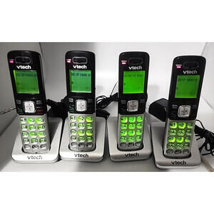Vtech CS6729 Lot of 4 Phones With Charging Bases NO HOME BASE